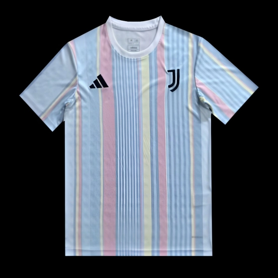 25/26 Juventus White with Rainbow Stripes Jersey