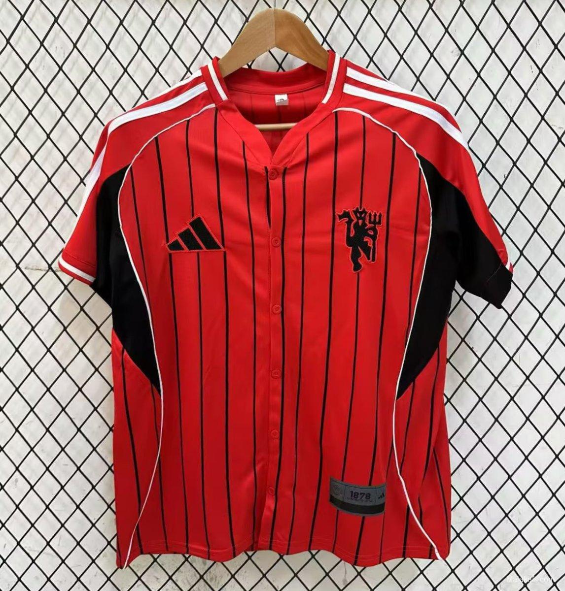25/26 Manchester United US Pack Baseball Jersey