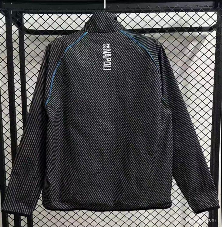 25/26 Napoli Black Full Zipper Windbreaker