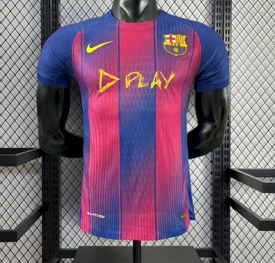2025/26 Player Version Mens Barcelon X Ed Sheeran Home Jersey