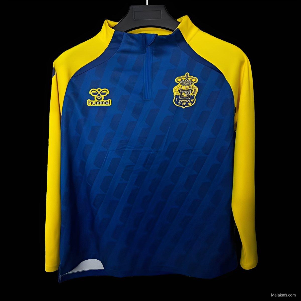 25/26 Las Palmas Half Zipper Yellow/Blue Jacket