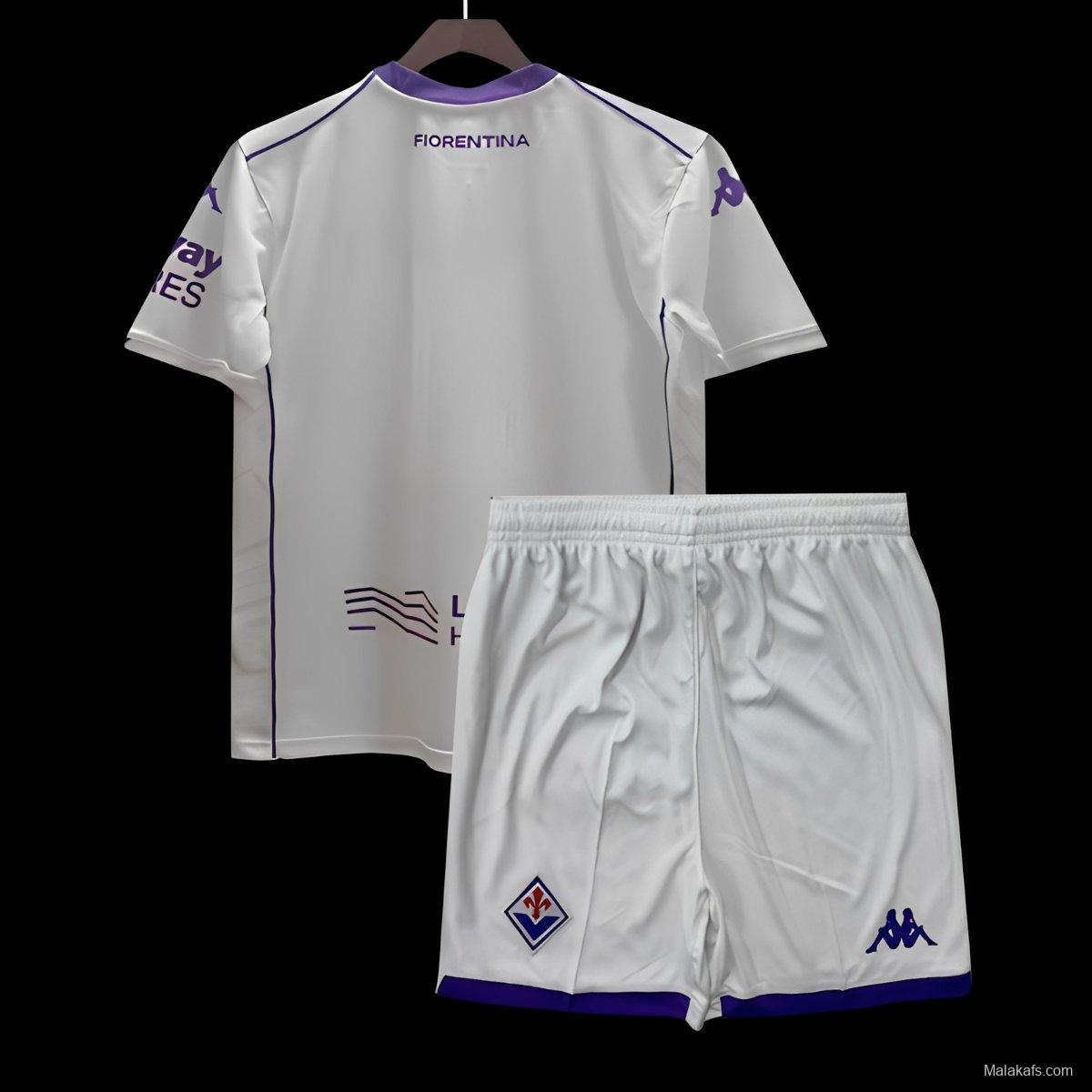 25/26 Kids Fiorentina Away White Jersey