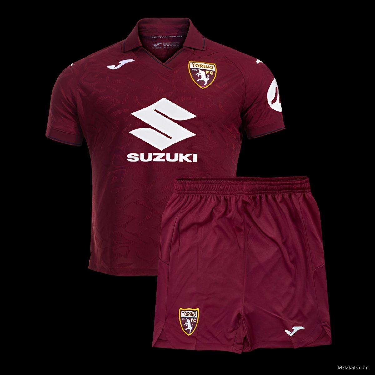 25/26 Kids Torino Home Jersey