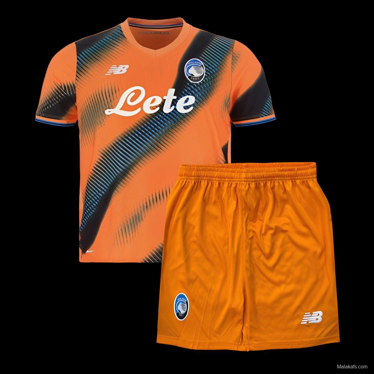 25/26 Kids Atalanta Third Orange Jersey