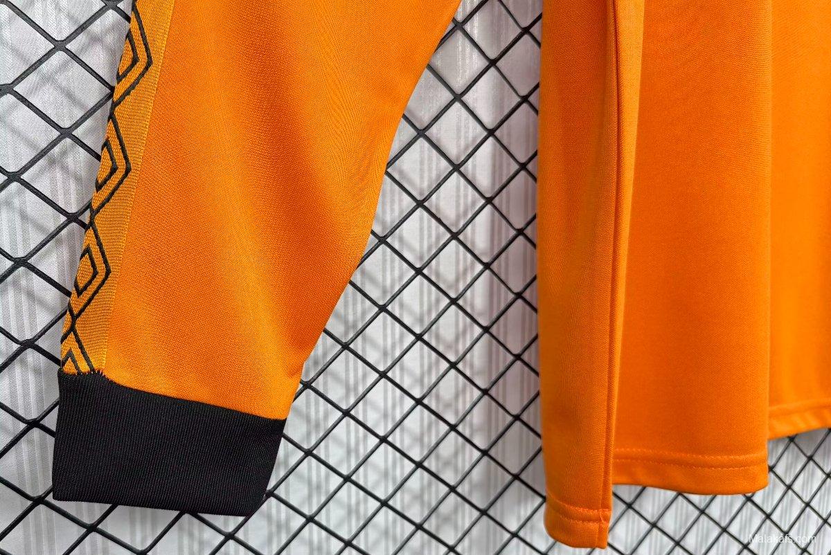 Retro 80/81 Wolverhampton Wanderers Home Long Sleeve Jersey