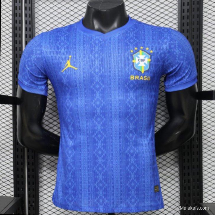 Player Version 2026 Brazil Away Blue Special Edition Jersey