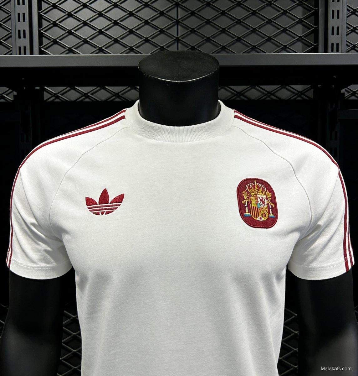 2026 Spain White T-Shirt