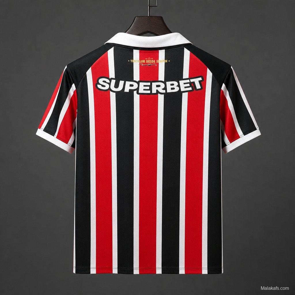 26/27 Sao Paulo Away Jersey With Full Sponsors