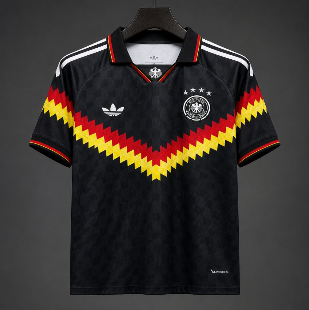 2026  Germany Special Edition Black 1990s Vintage Style Concept Jersey