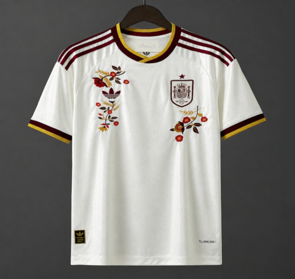 2026 Spain World Cup "Floral Edition" Off White Special Jersey