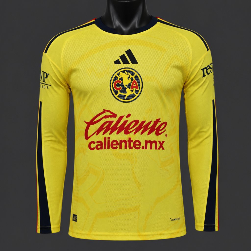 Player Version 26/27 Club America Home Long Sleeve Jersey
