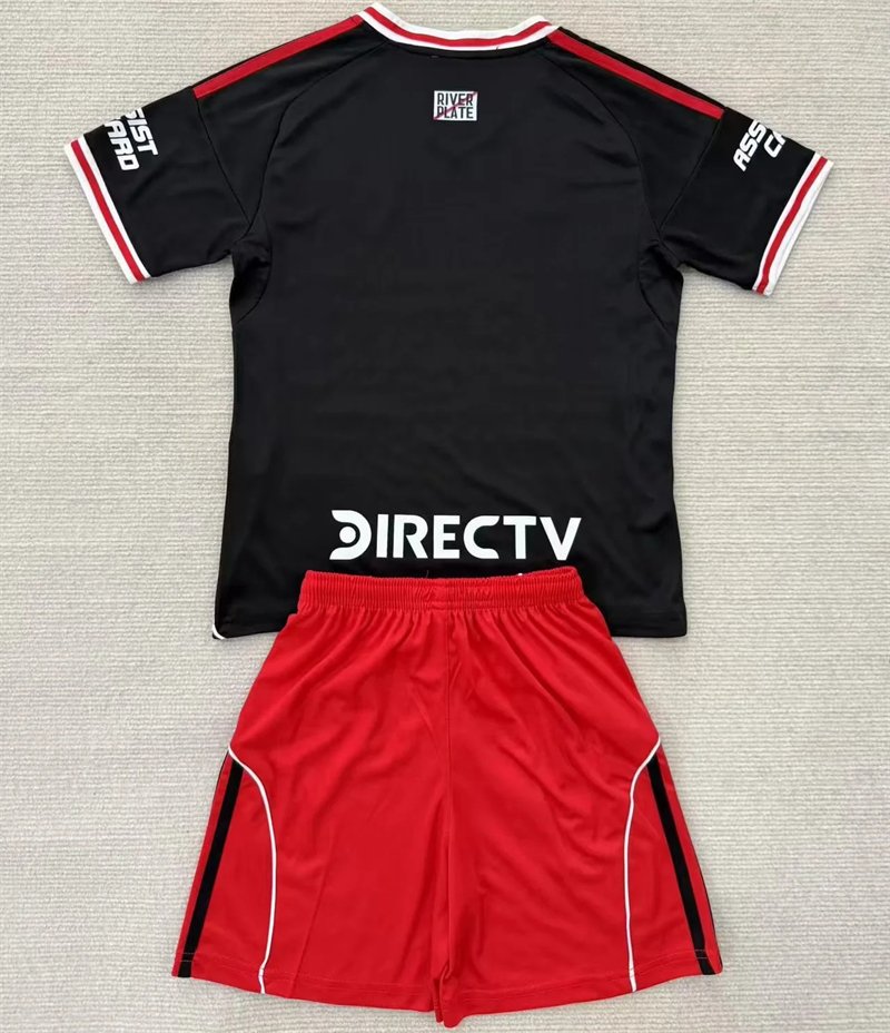 25-26 Kids CA River Plate Away Set Jersey & Short High Quality