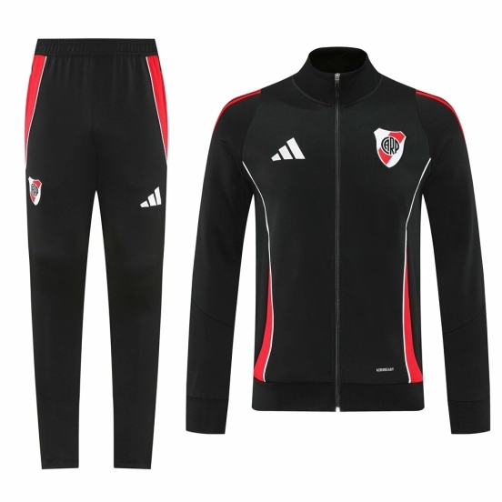25-26 CA River Plate Black Jacket Adult Sweater tracksuit set