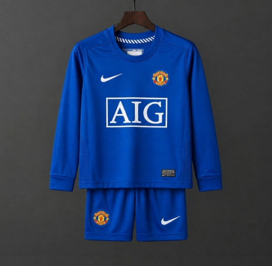 Retro Kids 08/09 Manchester United Long Sleeve Third Jersey