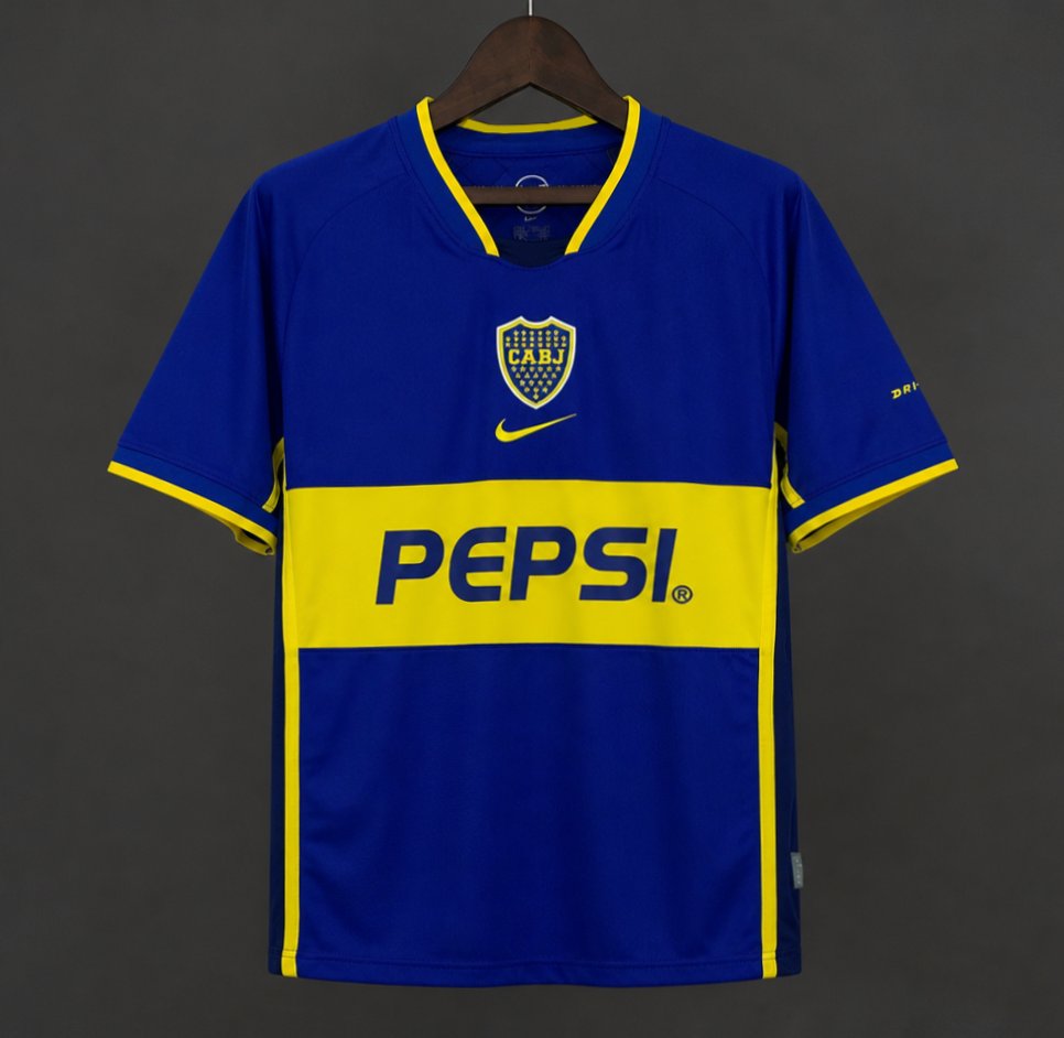 02/03 Retro Boca Juniors Home Jersey