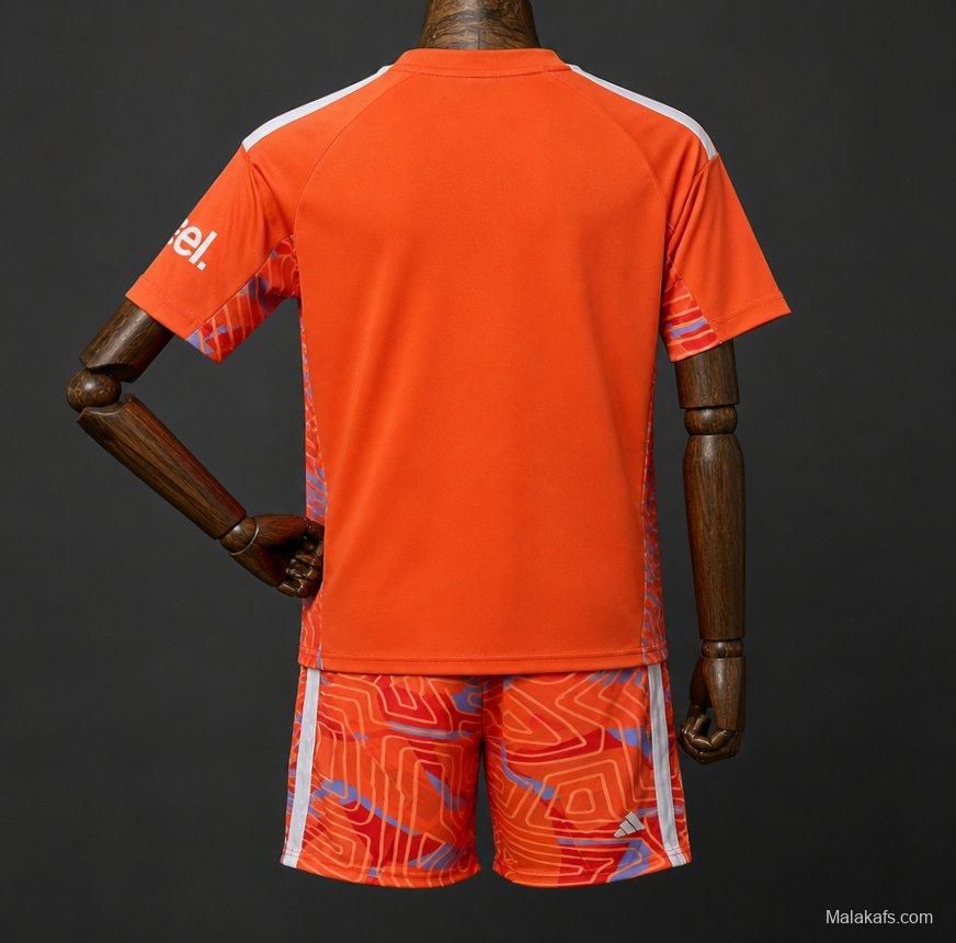 26/27 Kids Arsenal Goalkeeper Orange Jersey