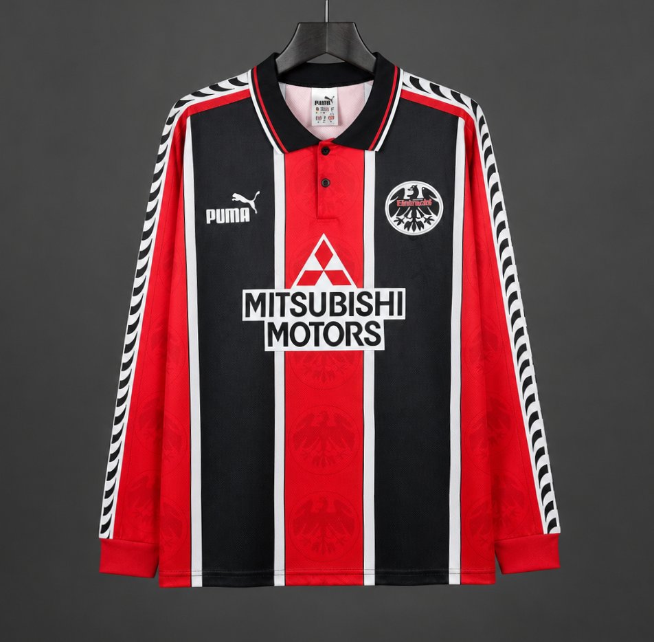 Retro 95/96 Eintracht Frankfurt Home Long Sleeve Jersey