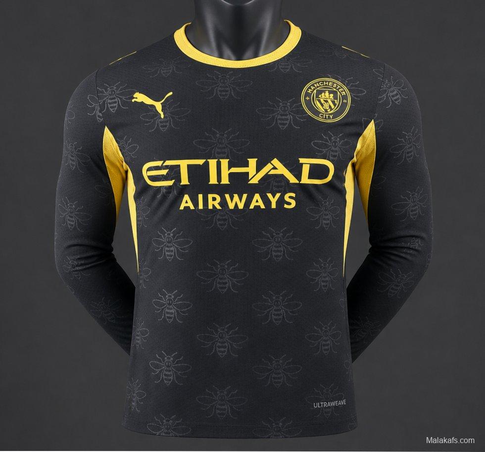 Player Version 26/27 Manchester City Away Black Long Sleeve Jersey