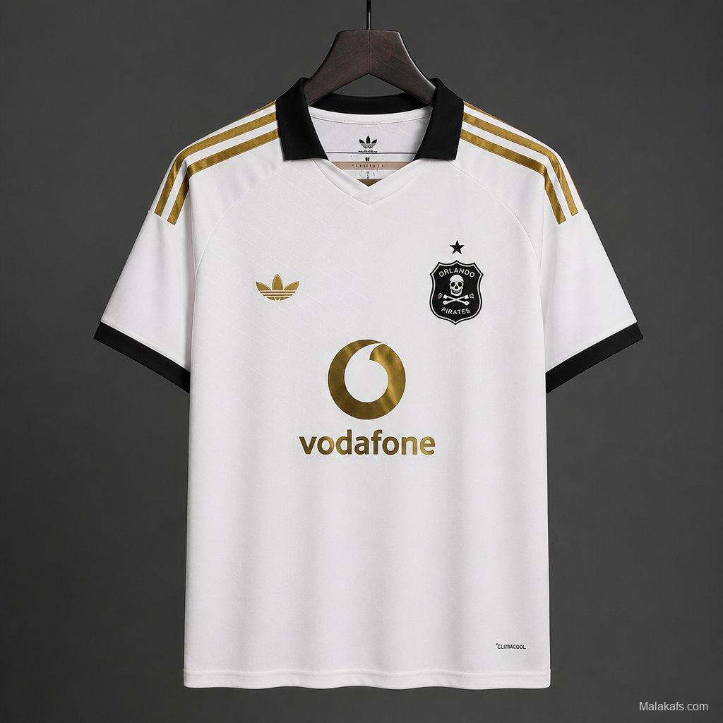 26/27 Orlando Pirates Away White Jersey