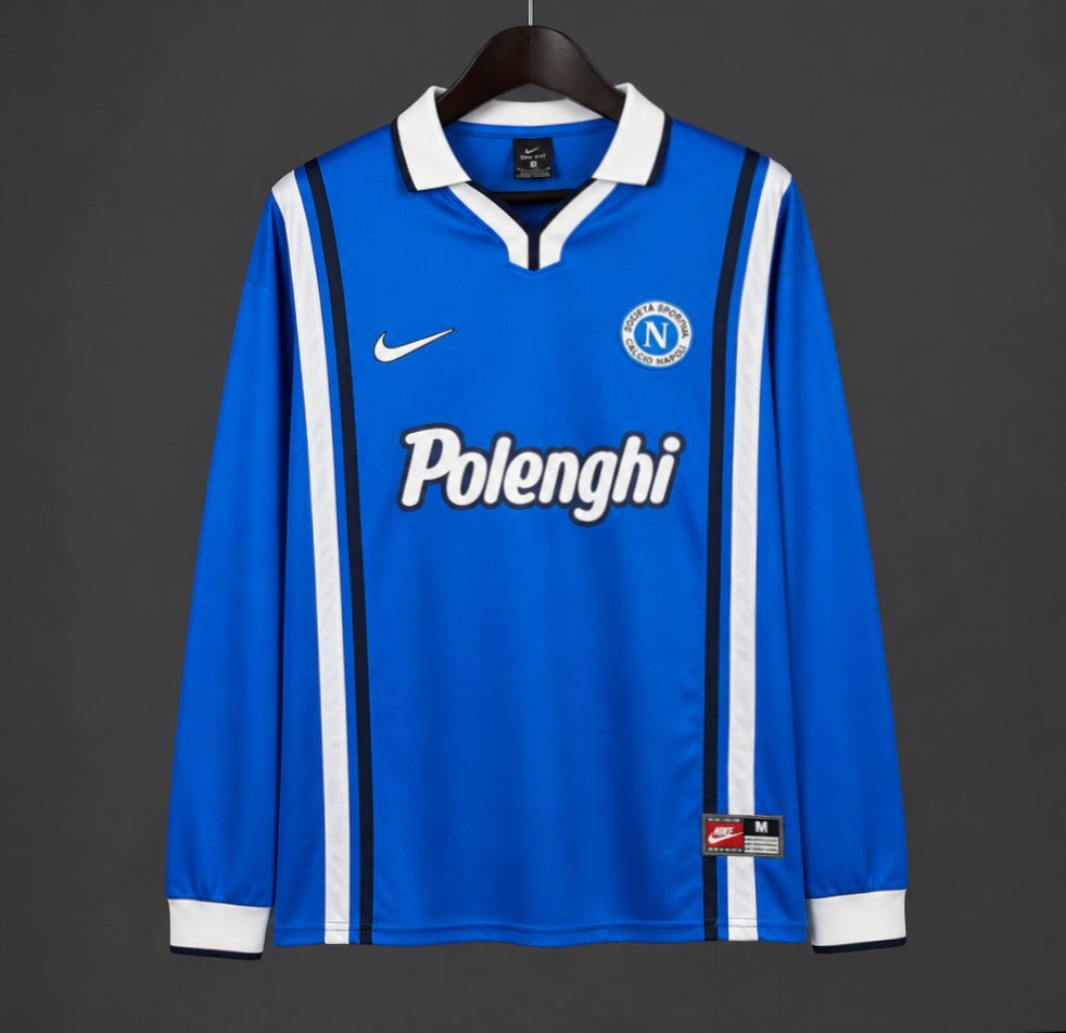 Retro 97/98 Napoli Home Long Sleeve Jersey