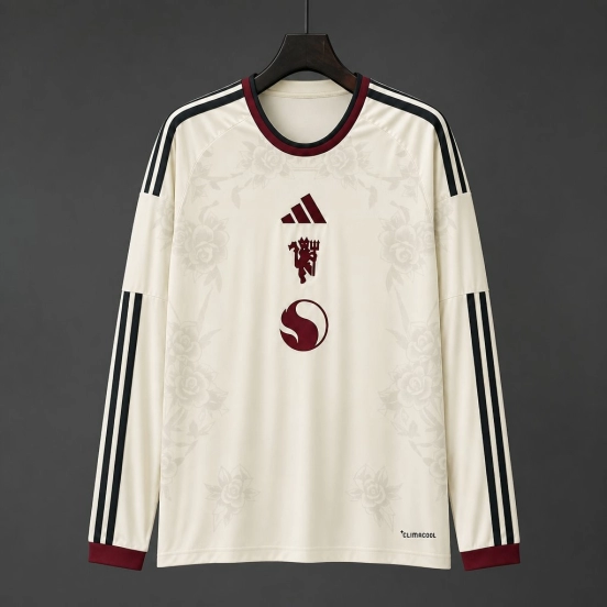 26/27 Manchester United Third Long Sleeve Cream Jersey