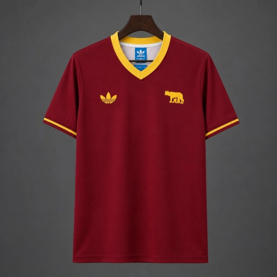 26/27 AS Roma Centenary Retro Red Jersey