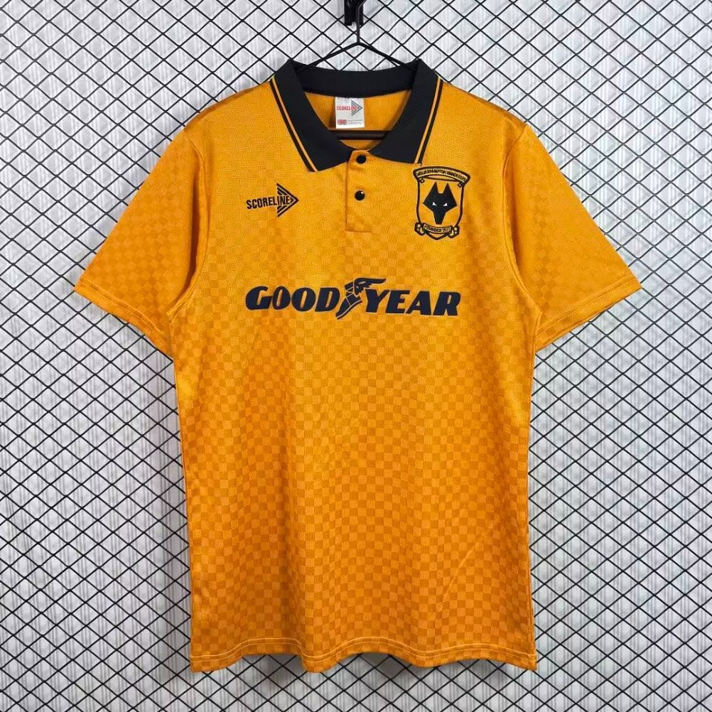 Retro 90/91 Wolverhampton Wanderers Home Jersey
