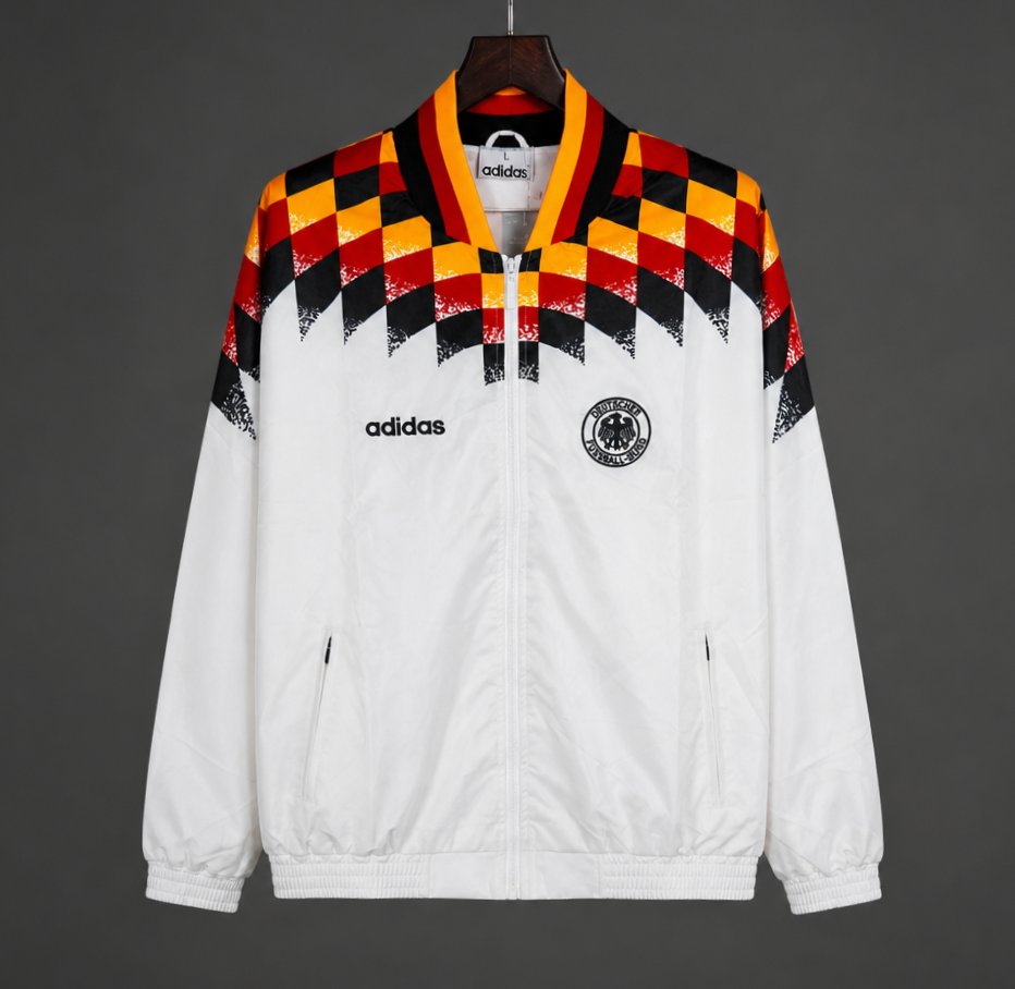 Retro 1994 Germany White Full Zipper Jacket