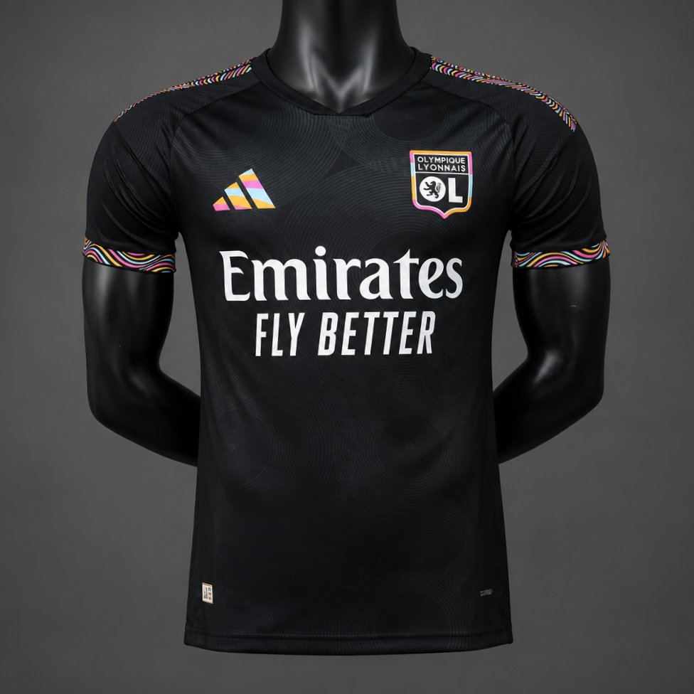 Player Version 26/27 Olympique Lyonnais Away Black Jersey