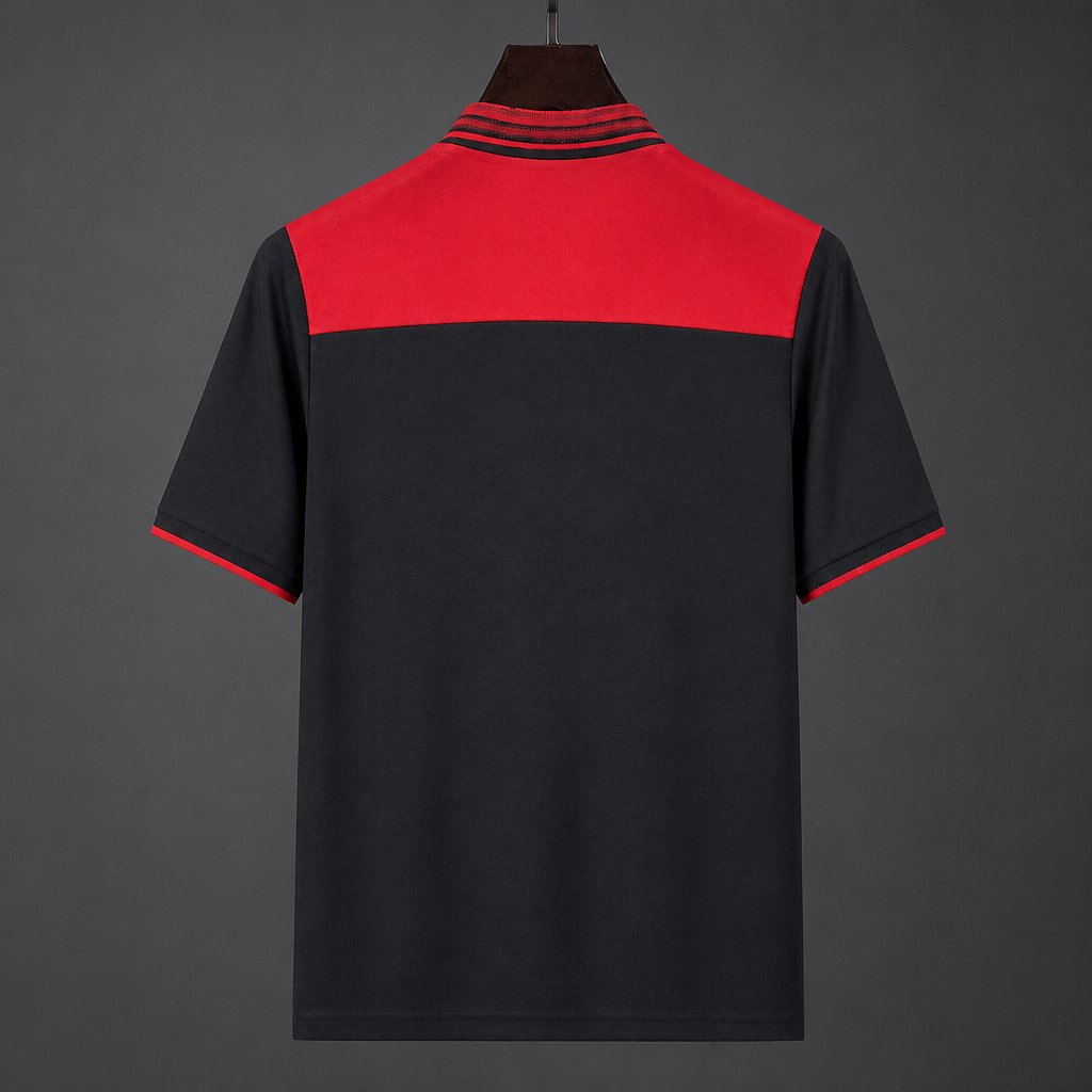 26/27  Flamengo Special Edition Black/Red Horizontal Stripes Jersey