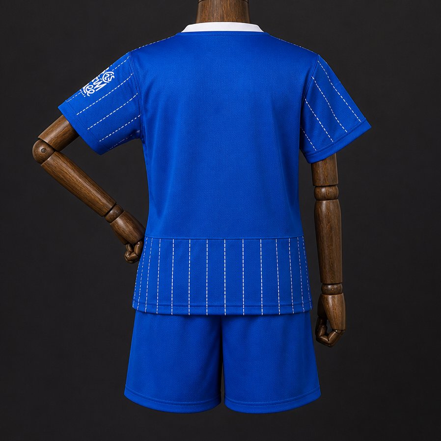 26/27 Kids Brighton Hove Aibion Home Blue Jersey Kit
