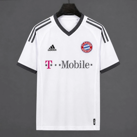 Retro 02/04 Bayern Munich Away White Jersey