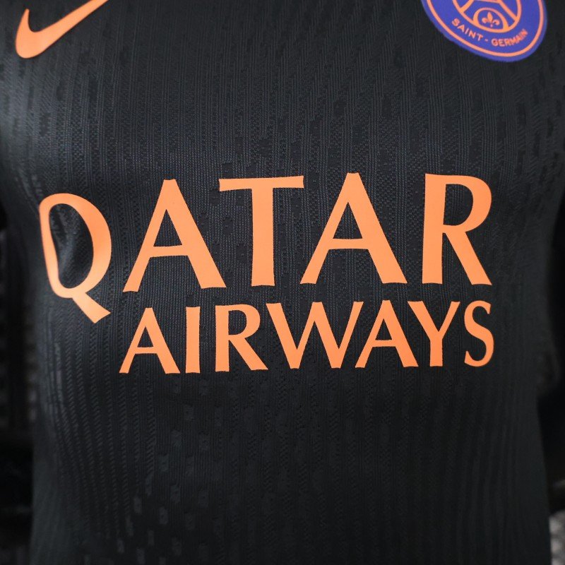 Player Version 26/27 PSG/Paris Saint-Germain Training Black/Orange Jersey