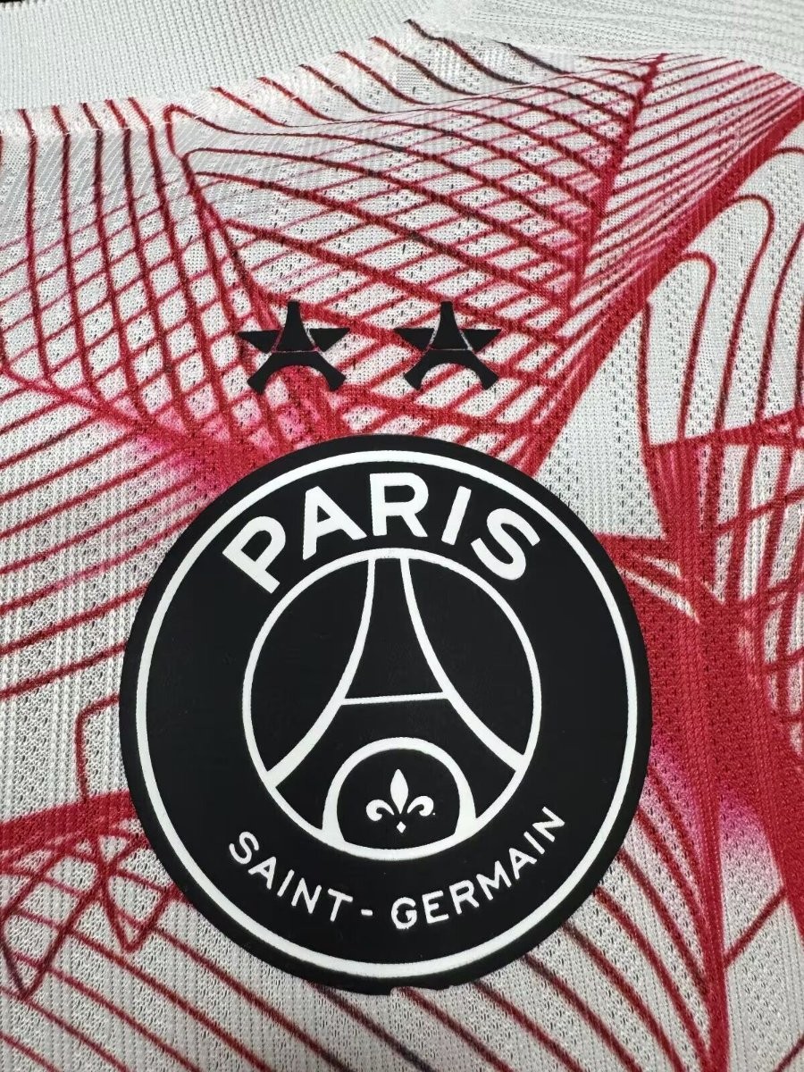 Player Version 26/27 PSG/Paris Saint-Germain Pre-Match White/Red/Blue Jersey